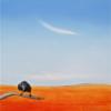 'Lone Crow', oil on canvas, 90cm x 90cm, $750.